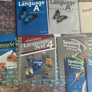 Photo 1 of 2 Abeka grade 4 Language Arts set